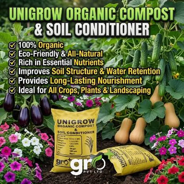 Unigrow organic compost and soil conditioner